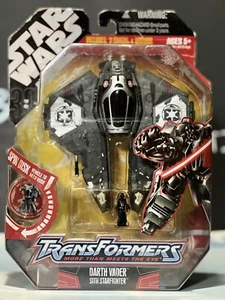 2007 Star Wars X Transformers Sith Starfighter DARTH VADER Hasbro Disney - Bild 1 von 5