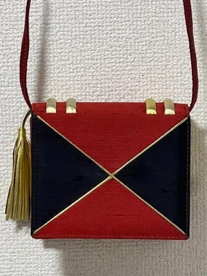 Bolso de Hombro Libro Paloma Picasso Cartera Vintage en Rojo USADO ¡Buen Estado Japón! Foto 1 de 4