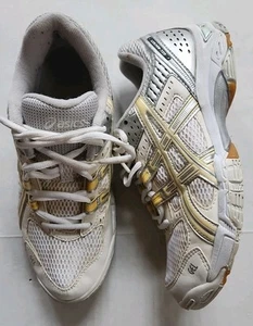 Asics Rocket Women Sz 8 M Off White Lace Up Running Synthetic Shoe - Picture 1 of 6
