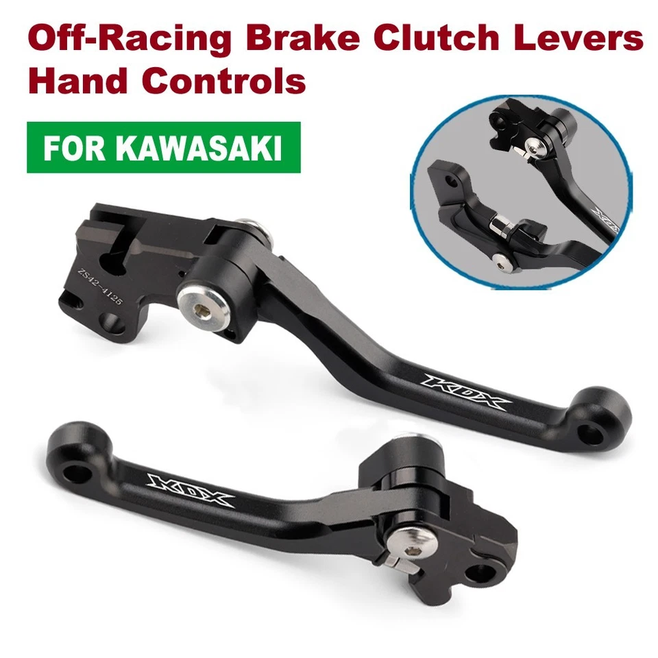 Palancas de embrague de freno fuera de carrera controles manuales para Kawasaki KDX 200R 220R 250 1995 Foto 1 de 4