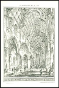 1876 Catedral de San Macartán Monaghan J.J McCarthy Arquitecto Irlanda (*BN190) - Imagen 1 de 1