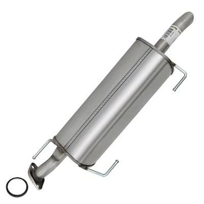 Stainless Exhaust Muffler w/ Hangers & Bolts fits: 2007-2011 Nissan Versa 1.8L - Image 1 of 4