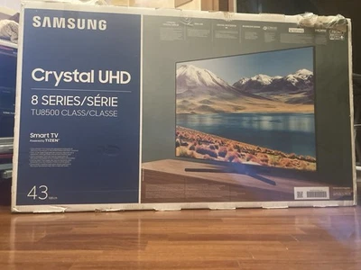 TV 43’’ Crystal Smart TV Wi-Fi UHD 4K UE43TU8500U Samsung Colore Nero del 2020 - Immagine 1 di 4