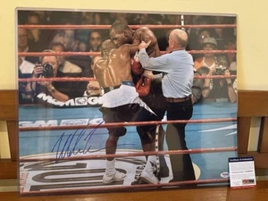 Foto firmada/autografiada por Mike Tyson 16x20 PSA/DNA 5A89228 rara boxeo - Imagen 1 de 14