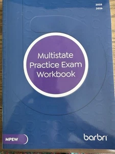 Barbri Multistate Practice Exam Workbook 2025/26 Edition Brand New - Picture 1 of 3