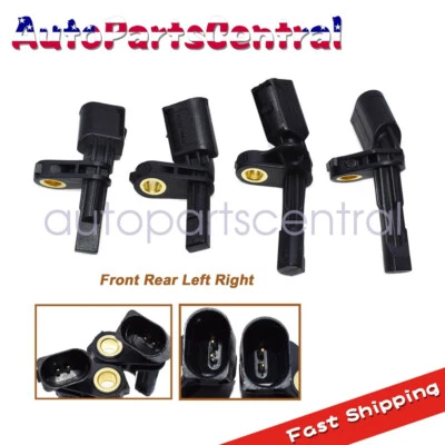 4 ABS Wheel Speed Sensor Front Rear Left & Right for Audi & Volkswagen Set US - Image 1 of 4