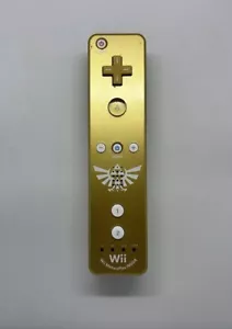 Legend of Zelda Skyward Sword Gold Wii Controller Motion Plus - For Nintendo Wii - Picture 1 of 4