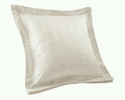 NEW 2 Yves Delorme Antique ivory decorative cushion cover 17x17" - Image 1 of 3