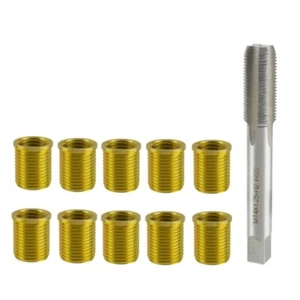 Kit Riparazione Filettatura Candele Acciaio Inox M12x1,25 Inserti Rubinetto Filetto Riparazione - Foto 1 di 8