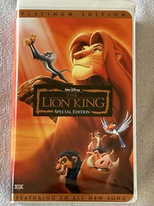 The Lion King (VHS, 2000, Platinum Edition) Clamshell Ex/Ex+ - Imagen 1 de 4