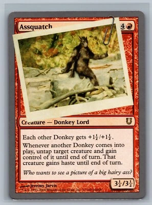 Magic The Gathering Unhinged Assquatch #71/140 MTG TCG CCG - Image 1 of 2
