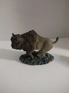 6 Inch Wide Buffalo Figurine Animal A1 - Picture 1 of 9