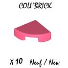 Lego 25269 - 10X Plaque Ronde Tile Round 1X1 Quarter - Coral - Neuf