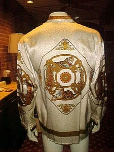 NWT CREME DE SILK MENS SILK SHIRT STYLE TIGER 8014 SIZE MEDIUM - Picture 1 of 12