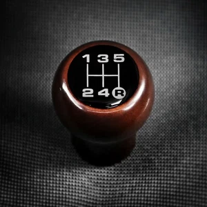AUDI WOOD 5 SPEED GEAR KNOB A6 S6 C4 B2 80 90 C3 100 200 V8 4000 5000S 5+5 A4 A8 - Picture 1 of 3