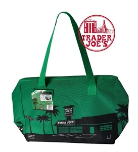 NEW 🔥 Trader Joe's Insulated Reusable Shopping Bag 8 Gallons Green 🔥 Joes - Picture 1 of 2