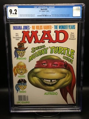 MAD Magazine #291 - Teenage Mutant Ninja Turtles CGC 9.2 1989 - Image 1 of 3