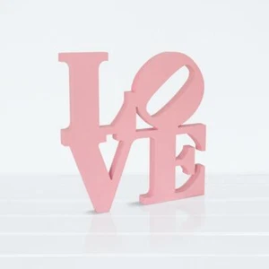 Love Wood Written Modern Written Furniture Written to Hang or Stand - Picture 1 of 60