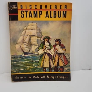 HE Harris Discoverer Stamp Album 1958 Edition With lots of stamps  - Picture 1 of 18