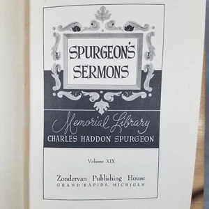 Spurgeon's Sermons: Volume 19 - Memorial Library 1950s Hardcover - Zondervan - Picture 1 of 19