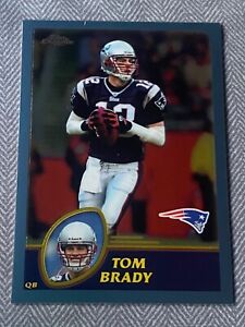 2003 Topps Chrome Football Tom Brady #124 Patriots 