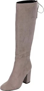 Kenneth Cole Women's Women's Corie Lace Up Knee High Boot, Concrete, 8.5 - Picture 1 of 2