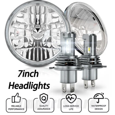 Apto para GMC C15/C25 C35 1975-1978 Par de faros de 7 pulgadas luz de haz alto/bajo DRL Foto 1 de 4