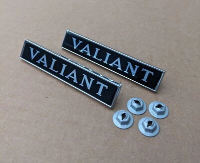 1970 1971 1972 Plymouth "VALIANT" Fender Nameplate Emblems Duster Scamp - Image 1 of 2