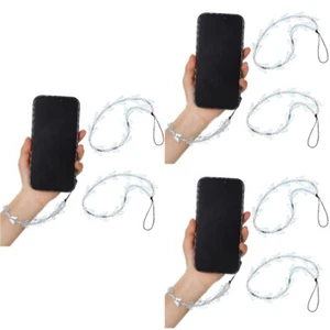 Set of 3 Handy Kette Mädchen Telefonschmuckband Hängende Lanyards - Zdjęcie 1 z 12