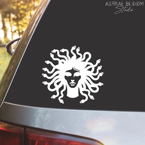 Medusa Vinyl Decal- Greek Mythology Gorgon Sticker- Car, Laptop, Water Bottle - Picture 1 of 5