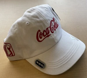 Coca-Cola Ahead Headgear Golf Cap Hat w/ Ball Marker White Adjustable - Picture 1 of 6