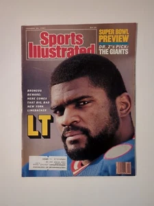 Sports Illustrated January 26 1987 Lawrence Taylor Giants First Solo Cover Dir - Picture 1 of 6