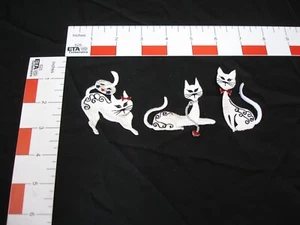 Vintage Cat Patches set of three - Picture 1 of 3