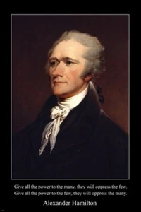 portrait ALEXANDER HAMILTON FOUNDING FATHER USA poster 20x30 FEDERALIST - Picture 1 of 1