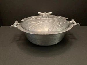 Vintage Everlast Aluminum "Bali Bamboo" 1948-1959 Casserole w/ Pyrex Insert MCM - Picture 1 of 15