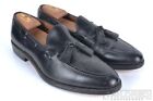 Allen Edmonds Grayson Solid Black Leather Tassel Loafer Dress Shoes - 10.5 D