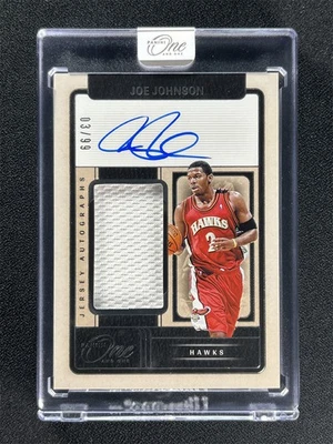 Camiseta deportiva parche autógrafos Panini One And One Joe Johnson #JA-JOE 2024-25 automática/99 Foto 1 de 3