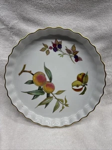 10.5" Royal Worcester Evesham Round Quiche Tart Dish - Bild 1 von 4