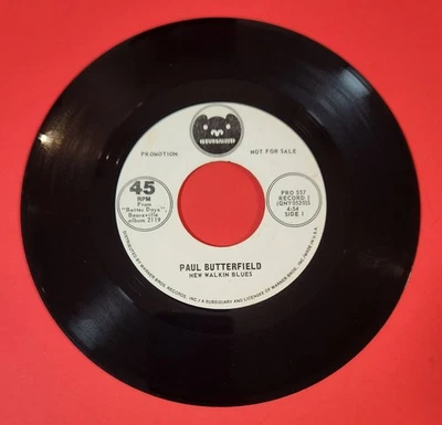 Paul Butterfield-New Walkin Blues/Broke My Babys Heart-Bearsville Promo 45 Foto 1 de 2