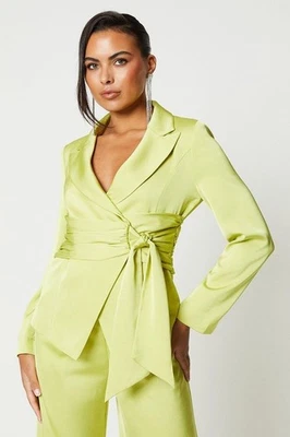 Blazer delantero envolvente Coast Sophie Habboo nuevo con etiquetas - lima talla: 8,10 PVP: £ 139,00 Foto 1 de 4