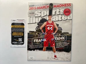 FRANK KAMINSKY Autographed Signed Sports Illustrated Wisconsin Basketball COA - Picture 1 of 2