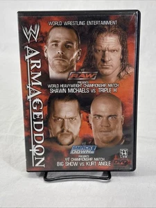 WWE Armageddon 2002 DVD HHH HBK Hard To Find RARE OOP TESTED - Foto 1 di 5