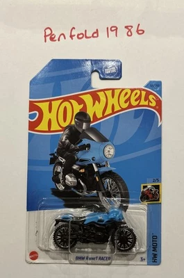 BMW R NINE T RACER 2023 HOT WHEELS, AZUL, "TREASURE HUNT" Foto 1 de 3