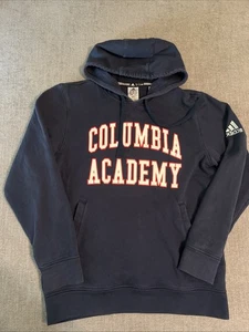 Adidas Hoodie Men’s M Columbia Academy Navy Blue Gym Training - Picture 1 of 7