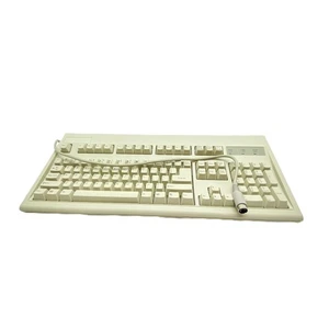 KEYTRONIC E03601QUS101-C VINTAGE 5 PIN DIN/AT MECHANICAL KEYBOARD W/ COVER - NEW - Picture 1 of 6
