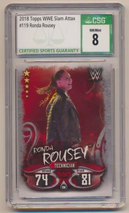 2018 Topps WWE Slam Attax #119 RC Rookie Ronda Rousey CSG 8 - Imagen 1 de 1