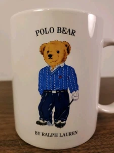 Polo Ralph Lauren Royal Golf Bear Mug Cup *RARE* - Picture 1 of 7