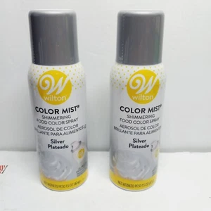 Wilton Lebensmittelfarbe Spray (2er Pack) 1,5 Oz. Silber Farbnebel Bäckerei Zubehör - Bild 1 von 2