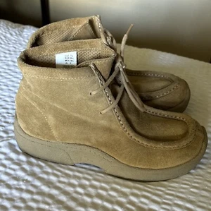 Predictions Womens Size 7.5 Suede Ankle Boots Brown Boot 18318 - Picture 1 of 12