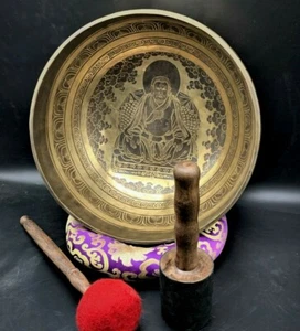14" Large healing singing bowl, meditation bowl-handmade in Nepal, sound therapy - Picture 1 of 12